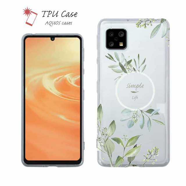 AQUOS sense アクオス センス7 ソフトケース 花柄 クリアケース スマホケース TPU AQUOS sense9 R9 Pro wish4  wish3 sense8 R9 R8 Pro sense7 plus sense6 sense4 plus sense5G R5G アクオス 花 ...