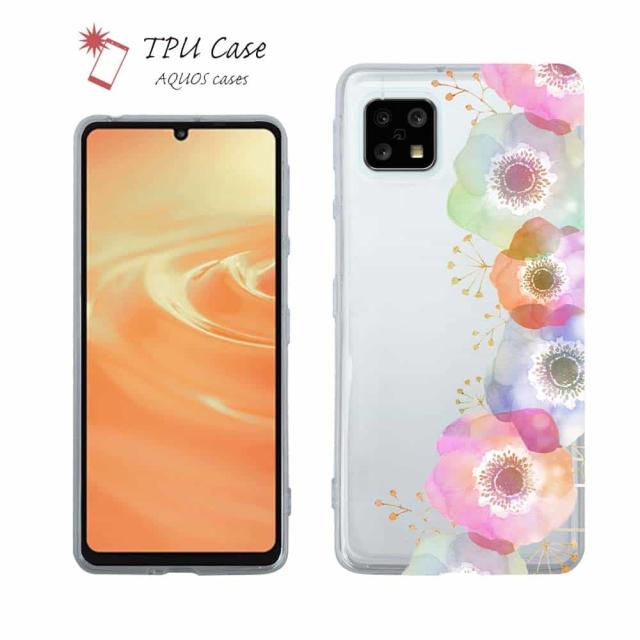 Aquos Sense4 ソフトケース 花柄 クリアケース スマホケース Tpu Aquos R5g ケース Aquos Sense3 Plus Aquos Zero2 Aquos R3 Aquos R2 Coの通販はau Pay マーケット アングラーズケース