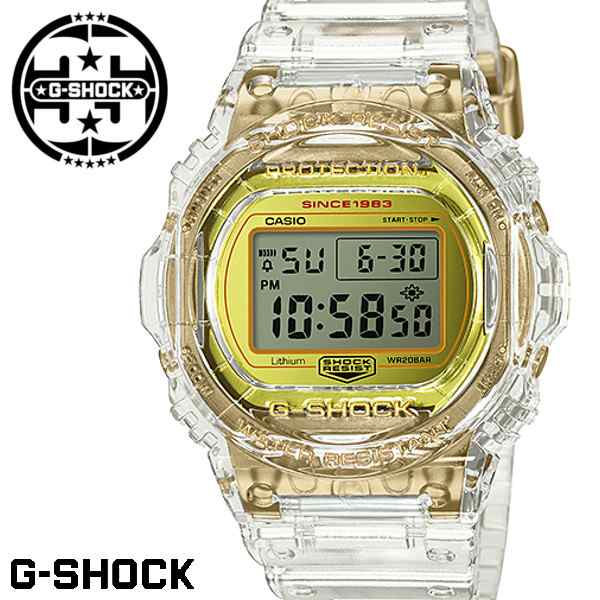 G-SHOCK Gショック ジーショック 限定モデル 腕時計 メンズ DW-5735E-7 35周年記念モデル グレイシアゴールド  クリアスケルトンの通販はau PAY マーケット - GROSS | au PAY マーケット－通販サイト