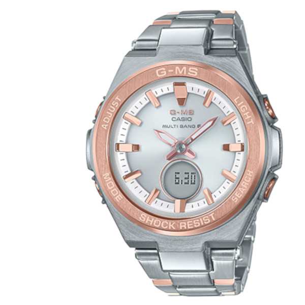 Casio Baby G カシオ ベビーg 腕時計 電波 ソーラー G Ms ジーミズ レディース Ladie S Msg W0sg 4ajf シルバー ピンクゴールドの通販はau Pay マーケット Gross