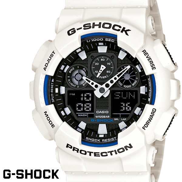 G Shock Ga 100b 7 白 腕時計 ｇ ｓｈｏｃｋ ジーショック Gショック