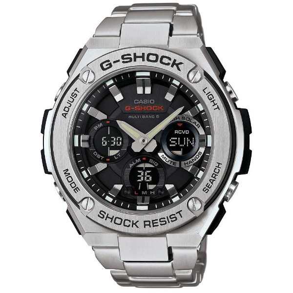 Casio G Shock ジーショック メンズ 腕時計 Gst W110d 1ajf 電波ソーラー 電波時計 Gスチール アナデジ ブラック シルバーの通販はau Pay マーケット Gross