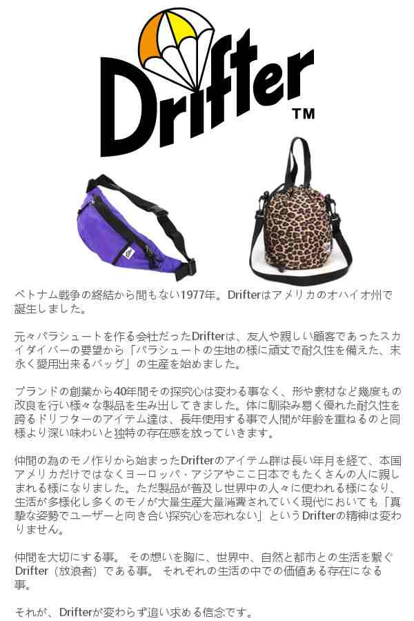 DRIFTER ドリフター WAIST PACK ウェイストパック ボディバッグ ...