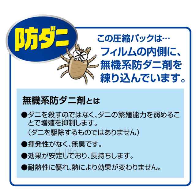 送料無料 防ダニ ふとん 圧縮袋 M 掃除機のいらない 衣類 羽毛布団