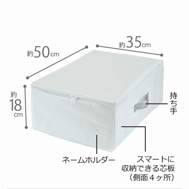 クローゼット 収納袋 1個 衣類用 ホワイト [6] すきま収納 衣装
