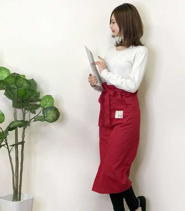 エプロン ワーク ギャルソン カフェ インド綿 可愛い お洒落 ロング丈 制服 仕事 ユニフォーム ガーデニング 人気 プレゼント ギフトの通販はau  PAY マーケット - cofuri（コフリ）