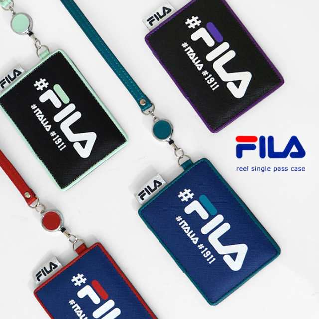 Fila フィラ ハッシュタグ ロゴ パスケース リール シングル 1面 合皮 かわいい おしゃれ メール便可 Sa Cardcase 0294の通販はau Pay マーケット Cofuri コフリ