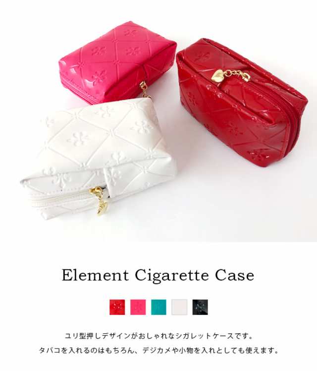 Sa Cigarett 1 シガレットケース ユリ型押し 可愛い おしゃれ シンプル タバコ デジカメ ケース エナメル 大人 煙草 化粧 コスメプレゼの通販はau Pay マーケット Cofuri コフリ