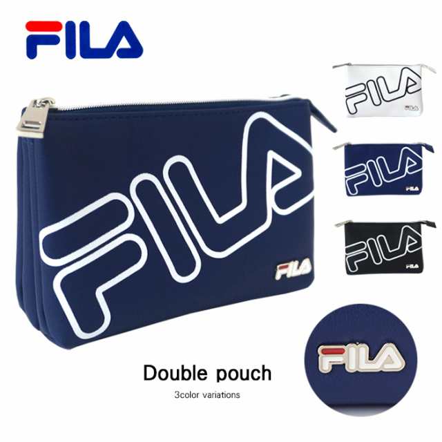 Sa Pouch 0073 Fila フィラ 2連 ポーチ ロゴ 合皮 コスメ 化粧 レディース メンズ おしゃれ かわいい プレゼント ギフト 敬老の日 クリスの通販はau Pay マーケット Cofuri コフリ