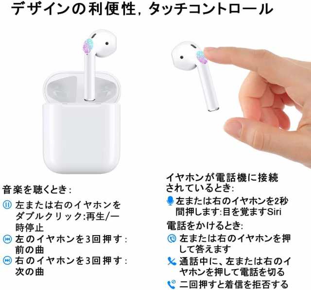 12 Tooth Bluetooth 5 0 完全ワイヤレスイヤホン Iphone Bluetooth対応 マイク付き ヘッドセットタッチコントロール 対応siriへアクセの通販はau Pay マーケット パンダ商店