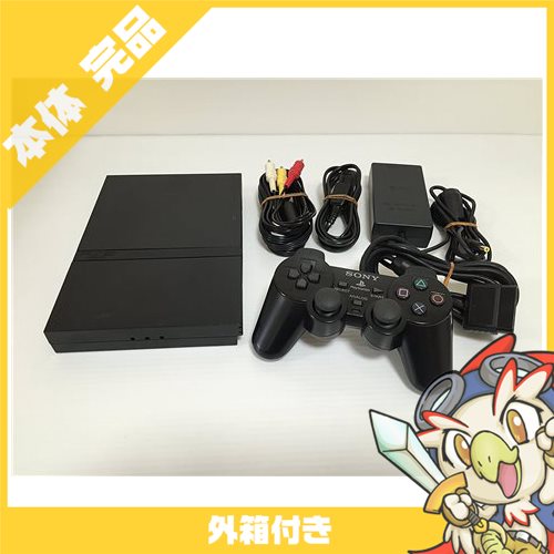 PS2 プレステ2 プレイステーション2 (SCPH-70000CB) 本体 完品 外箱付き PlayStation2 SONY ソニー【中古】