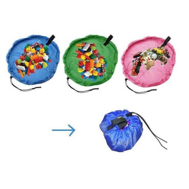 お片付けマット おもちゃ収納袋 おもちゃストレージマット レゴ マット 直径45cm 簡単おかたづけ お片付けの通販はau Pay マーケット Bluce Grace