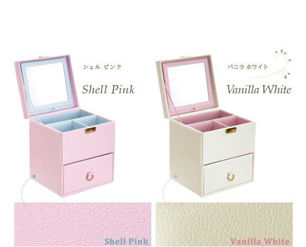 コンパクトメイクボックス 三面鏡 コスメボックス コンパクト 持ち運び 省スペース メイク