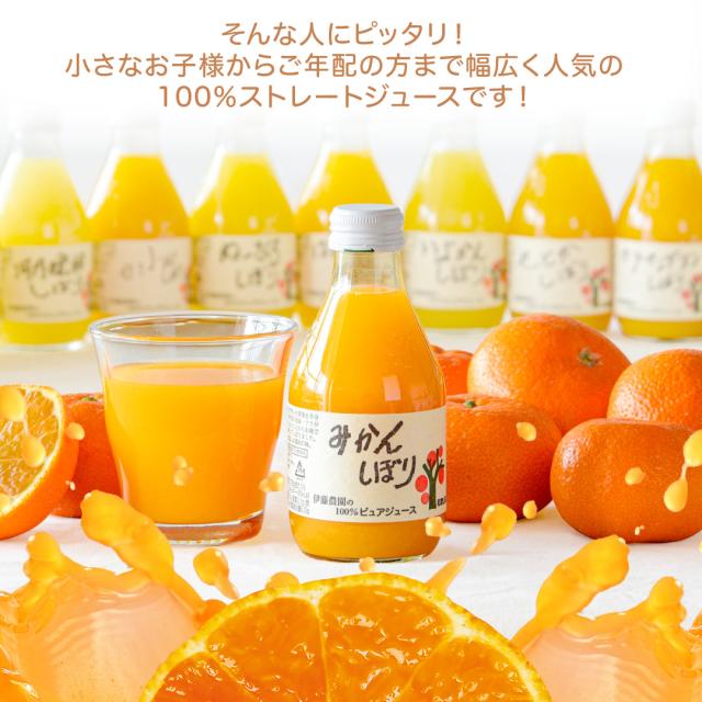 伊藤農園 100%ピュアジュース みかんジュース・オレンジジュース 180ml×24本 [有田みかん・国産（和歌山産柑橘）・無添加・ストレート]_4