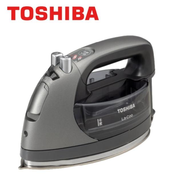 東芝 コードレススチームアイロン La・Coo TA-FDX970(K) ブラックスチール スチーマー TAFDX970K アイロン スチーム オシャレ コンパクト ハンドアイロン スチームアイロン ドライ ノンスティックコーティング加工 コード付き シャツ 綿 麻 TA-FDX970K 10,275円