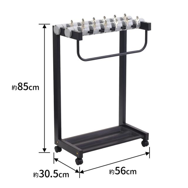 12本 】傘立て 鍵付き シンプル 業務用 黒 アイボリー コンパクト 会社