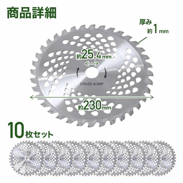 草刈機 替刃 チップソー 10枚 セット草刈り機 刃 36枚刃 【10枚