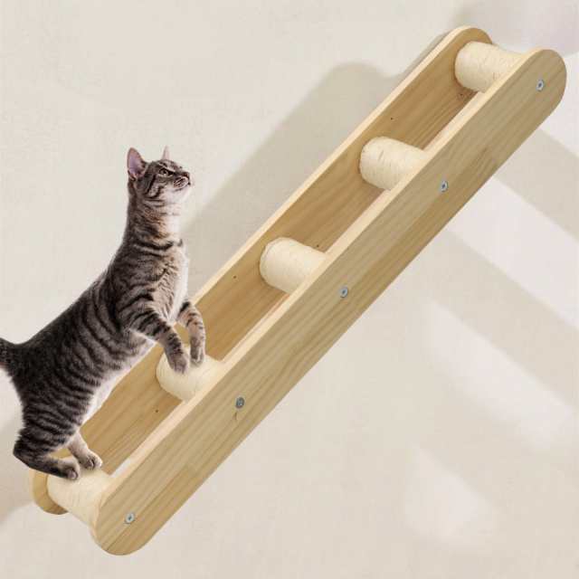 ペット 用 猫 はしご 壁付け 吊り橋 キャットウォークネジ9本