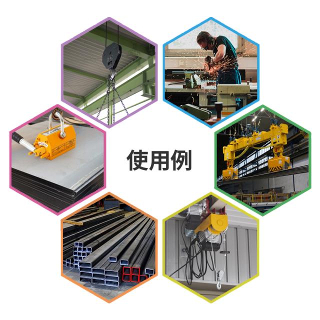 リフティングマグネット 200kg リフマグ 永久磁石 リフティング マグネット ウィンチ 運搬 家庭用 業務用 荷物 昇降 上げ下ろし ローラー 送料無料_4
