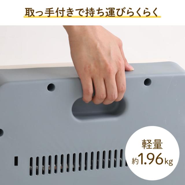 電気ストーブ ホワイト 800W 400W 温度2段階切替式 省エネ 小型
