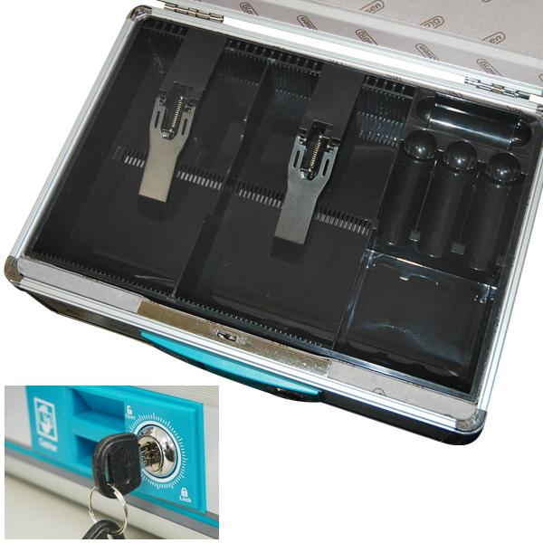 アルミ製手提げ金庫［ B398 ］ 店舗 事務 事務所 会社 防犯