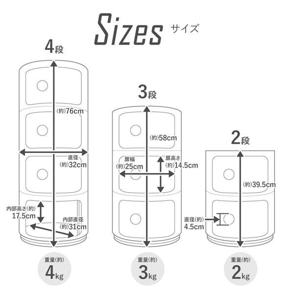 コンポニビリ 2段 ラウンドチェスト 収納棚 フタ付き 収納ボックス 円柱 丸型 サイドテーブル チェスト インテリアの通販はau PAY マーケット  - Regolith | au PAY マーケット－通販サイト