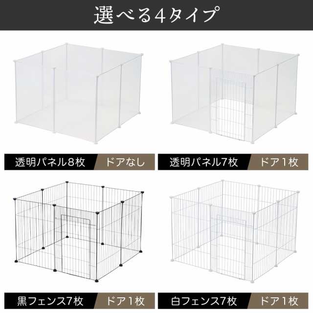 ペットサークル ドア付き ドアなし ペットフェンス ジョイント式 70×50cm 50×70cm パネル 8枚 連結 犬 猫 フェンス 仕切り 室内  サークの通販はau PAY マーケット Regolith au PAY マーケット－通販サイト