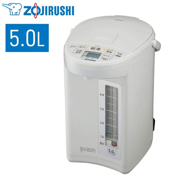 象印 電気ポット CD-SE50 5Lポット ドリップ ポット ハンドル付き 電動ポット お湯 広口 ゆっくり 少量 蒸らし ワイドウインドウ 赤玉水量計 保温 湯沸かし 1L 2L 3L 4L 5L