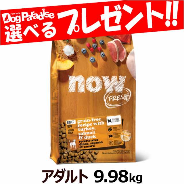 [10%OFFキャンペーン12月25日まで]ナウ フレッシュ アダルト9.98kg NOW FRESH 犬 ドッグフード ドックフード グレインフリー 成犬 アダ