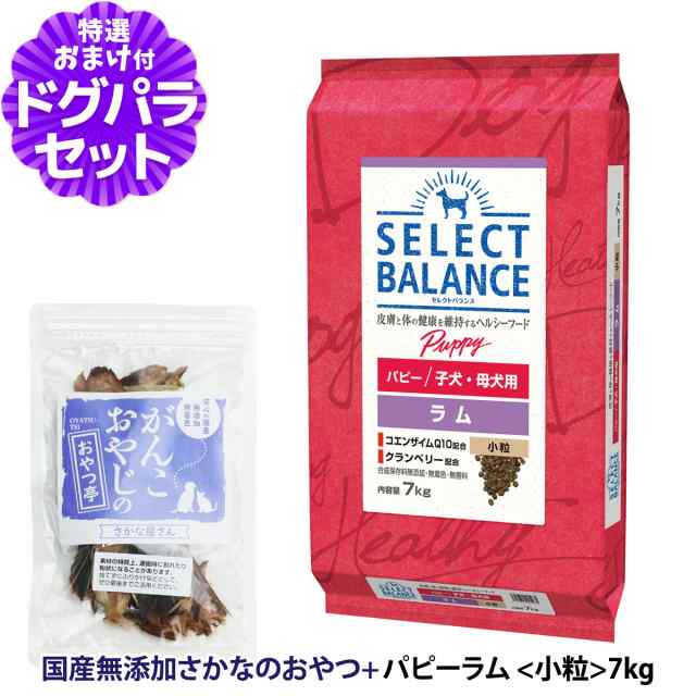 セレクトバランス パピー ラム小粒7kg ＋お試し国産お魚おやつ 約20g