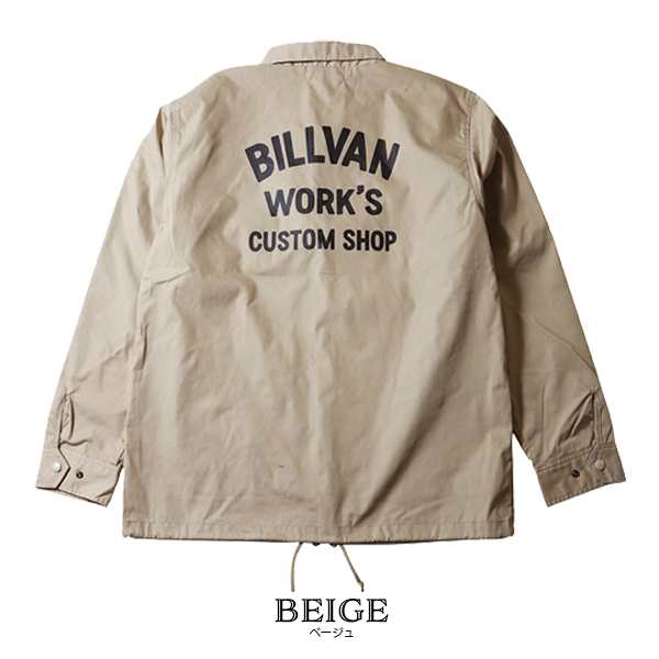 BILLVAN WORKS コーチジャケット メンズ ビルバン アメリカンワーク