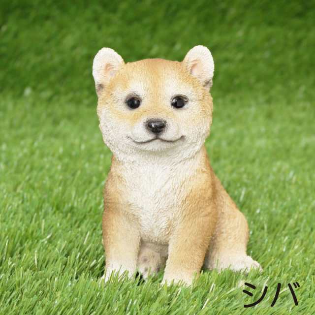 シバ犬　柴犬　可愛い　ガーデン　オブジェ　置物雑貨屋さん