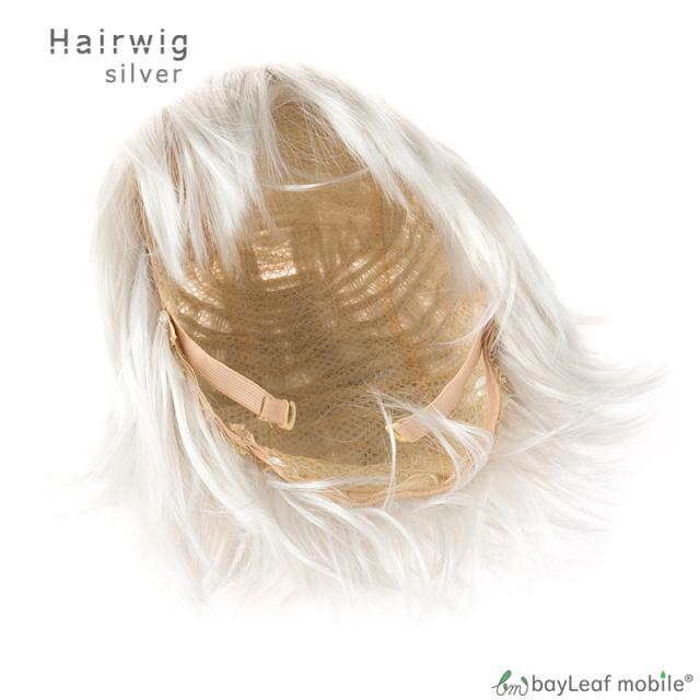 ウィッグ シルバー 白 フリーサイズ かつら ボブ バングの通販はau PAY
