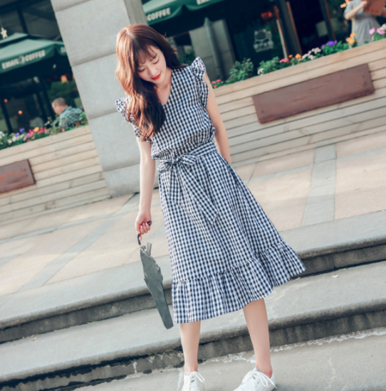 ワンピース ギンガムチェック 女性らしさの通販はau Pay マーケット Na Na Iro