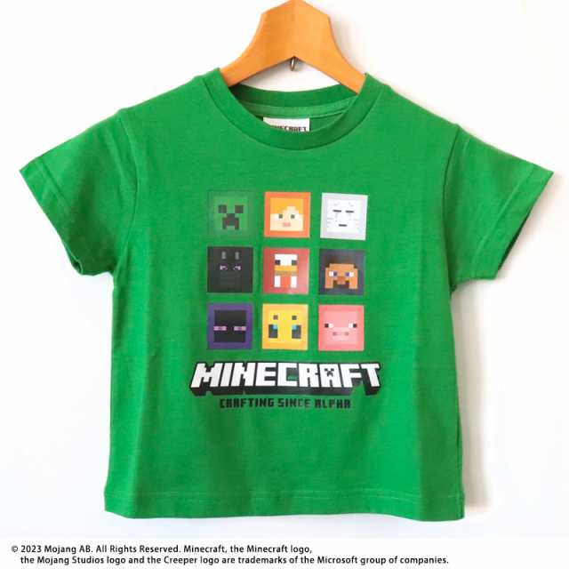 マインクラフト 服 Tシャツ 半袖 天竺 110 120 130 140 150 160