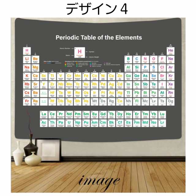 元素周期表 タペストリー 元素記号 番号 暗記 化学 式 おしゃれ 方程式 理科 理系 インテリ ガリレオ 科学者 インテリア 雑貨 ポスター の通販はau Pay マーケット Live On