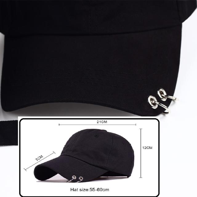 韓国 帽子 メンズ キャップ 韓国 ファッション メンズ レディース 男女兼用 リング付き 野球帽 J 黒 の通販はau Pay マーケット Seiya International