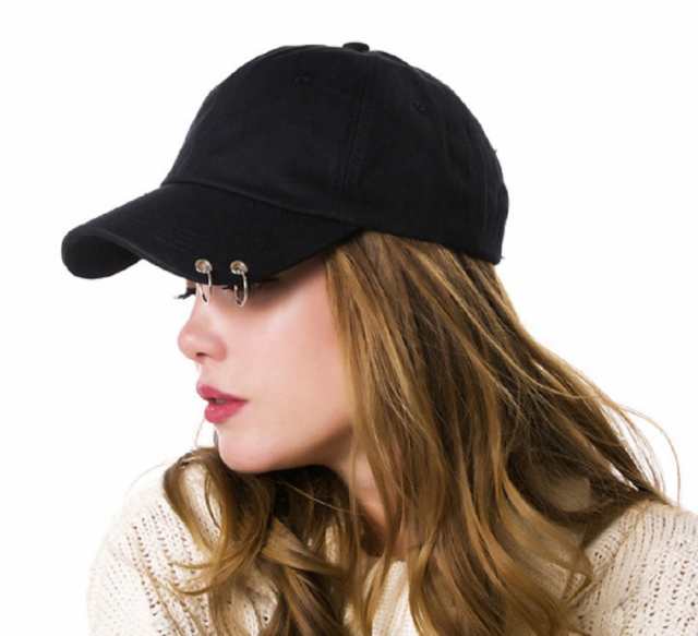韓国 帽子 メンズ キャップ 韓国 ファッション メンズ レディース 男女兼用 リング付き 野球帽 J 黒 の通販はau Pay マーケット Seiya International