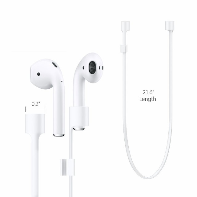 Iphone7 Iphone7 Plus イヤホン ストラップ ホワイト Airpods 用 ネックストラップ 落下防止 ケーブル Spigen Airpods Strap Whiteの通販はau Pay マーケット スマホガラスのフューチャモバイル