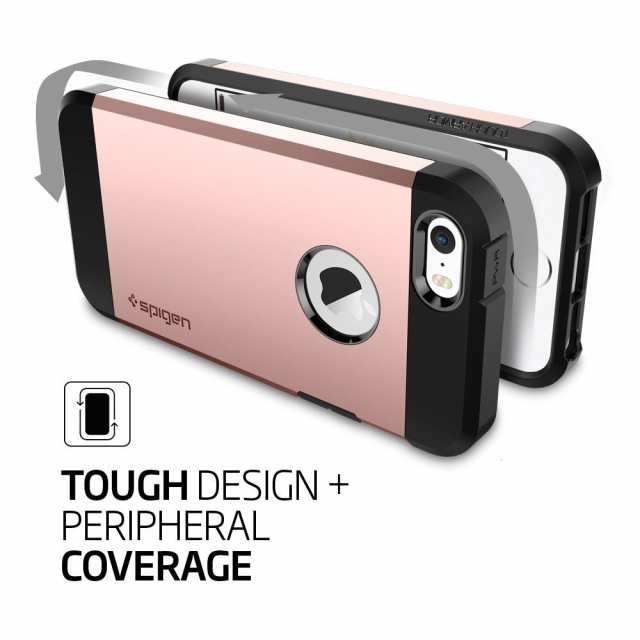 Iphone Se ケース Iphone5s 5 カバー Spigen タフ アーマー ローズゴールド Tough Armor Rose Gold 041cs190 スマホケース Rose Gold Sの通販はau Pay マーケット スマホガラスのフューチャモバイル