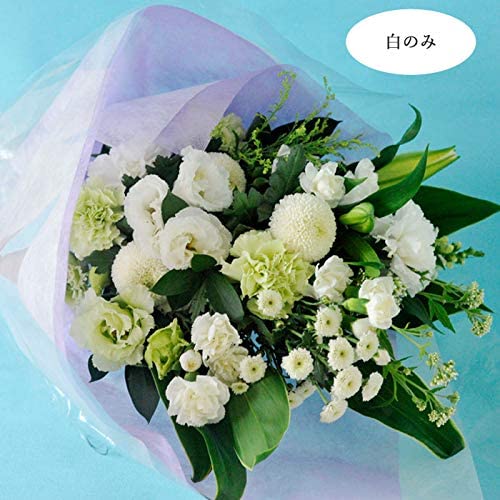 仏花　お供え花　初盆　造花　大きめサイズ　アレンジメント お供え花】大きめ 上品で清楚な色合い 仏花花束 お供え 仏花花束