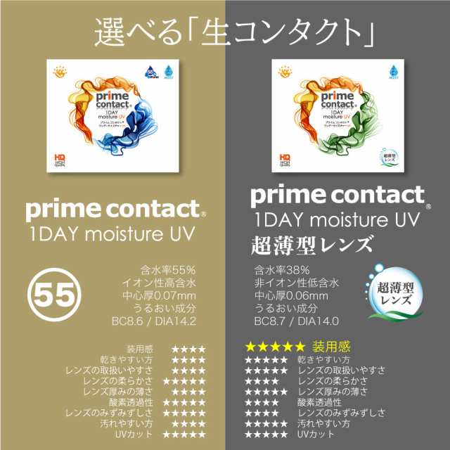 プライムコンタクト 含水率38％ 生レンズ 超薄型レンズ モイスト 1箱30枚入り ワンデー 1day ソフトコンタクトレンズ  primecontact クの通販はau PAY マーケット - ヴェリタ公式ショップ(au PAY店)