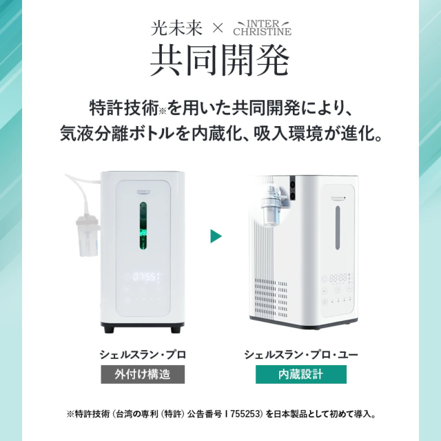 公式】シェルスラン・プロ・ユー(水素吸入器）水素発生量300cc/分 水素