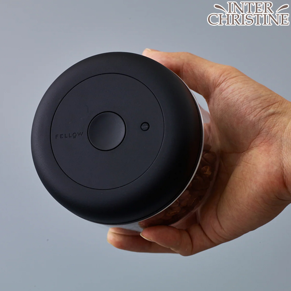 FELLOW フェロー Atmos Vacuum Canister ガラス 0.4L（アトモス真空キャニスター）浅煎りコーヒー豆(参考値) 0.4L: 170g 保存容器