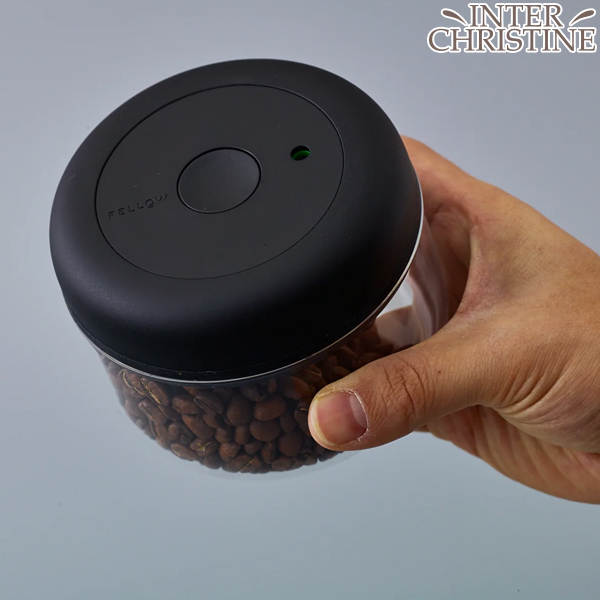 FELLOW フェロー Atmos Vacuum Canister ガラス 0.4L（アトモス真空キャニスター）浅煎りコーヒー豆(参考値) 0.4L: 170g 保存容器