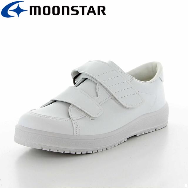 送料無料 ムーンスター メンズ/レディース 靴 スニーカー Vステップ03/LR L/ホワイトA(左足のみ) 介護シューズ 国産 装具対応 サイズ調整 片足販売 フルオープン 3E 5E 幅広 日本製 病院 リハビリ 歩行訓練  バレンタインの通販は