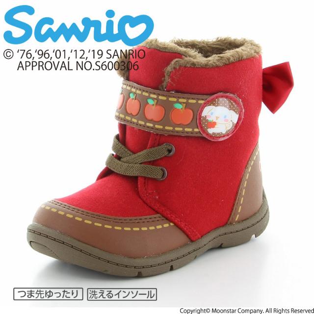 アウトレット セール サンリオ シナモロール 子供靴 キッズブーツ San C003 レッド の通販はau Pay マーケット ムーンスター公式ショップ