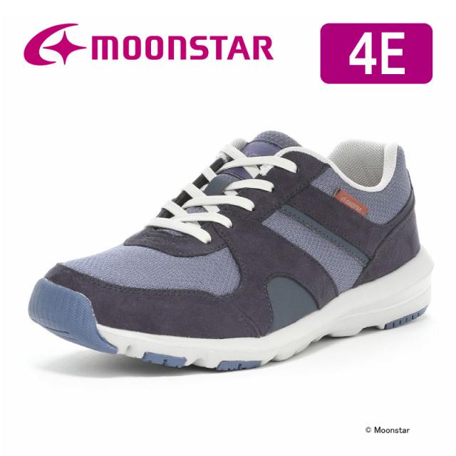送料無料 ムーンスター サプリスト レディース スニーカー ウォーキング シューズ SPLT AML104 ネイビー moonstar 幅広4E 抗菌防臭 軽い 衝撃吸収 軽量設計 足裏まくら バレンタインの通販は 5,500円