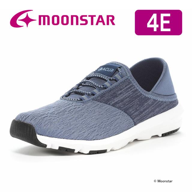送料無料 ムーンスター サプリスト レディース スニーカー ウォーキング シューズ SPLT AML105 ネイビー moonstar 幅広4E 抗菌防臭 軽い 衝撃吸収 軽量設計 足裏まくら 春 母の日 バレンタインの通販は 5,500円