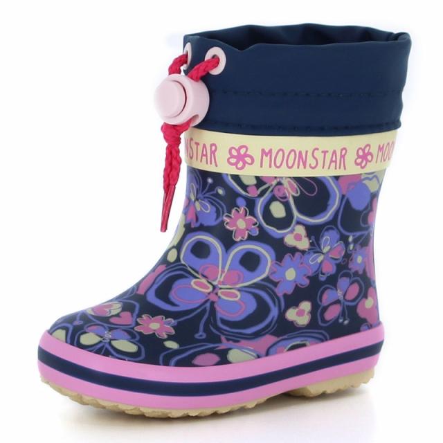 ムーンスター 子供靴 レインブーツ Mfl Wb011r ネイビー 雨の日 雪の日 ベビーラバーブーツの通販はau Pay マーケット ムーンスター公式ショップ